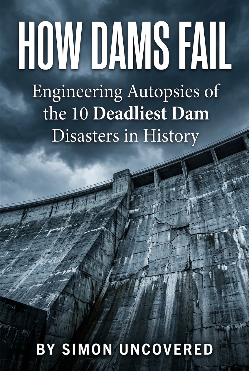 How Dams Fail — ebook cover showing a weathered concrete dam wall with stress fractures